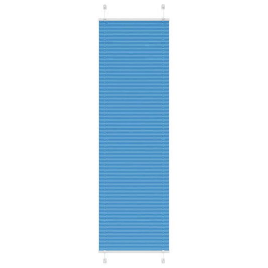 Store plissé bleu 60x200 cm largeur tissu 59,4 cm polyester