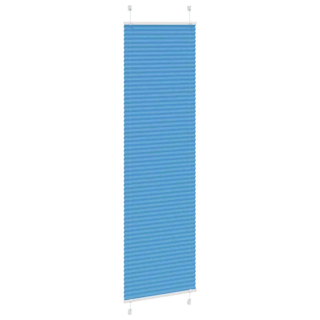 Store plissé bleu 65x200 cm largeur du tissu 64,4 cm polyester