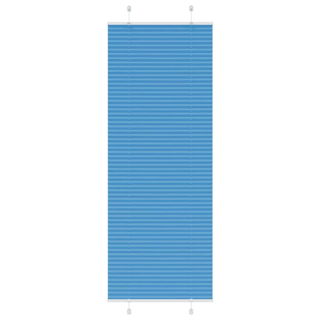 Plissee Blau 70x200 cm Stoffbreite 69,4 cm Polyester
