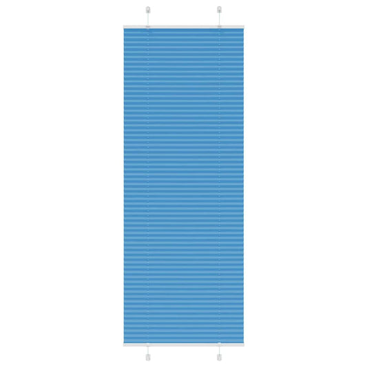 Pleated Blind Blue 70x200 cm Fabric Width 69.4 cm Polyester