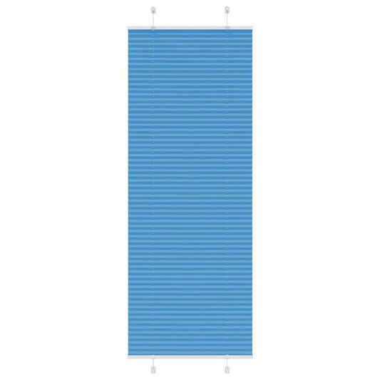 Store plissé bleu 75x200 cm Largeur du tissu 74,4 cm Polyester