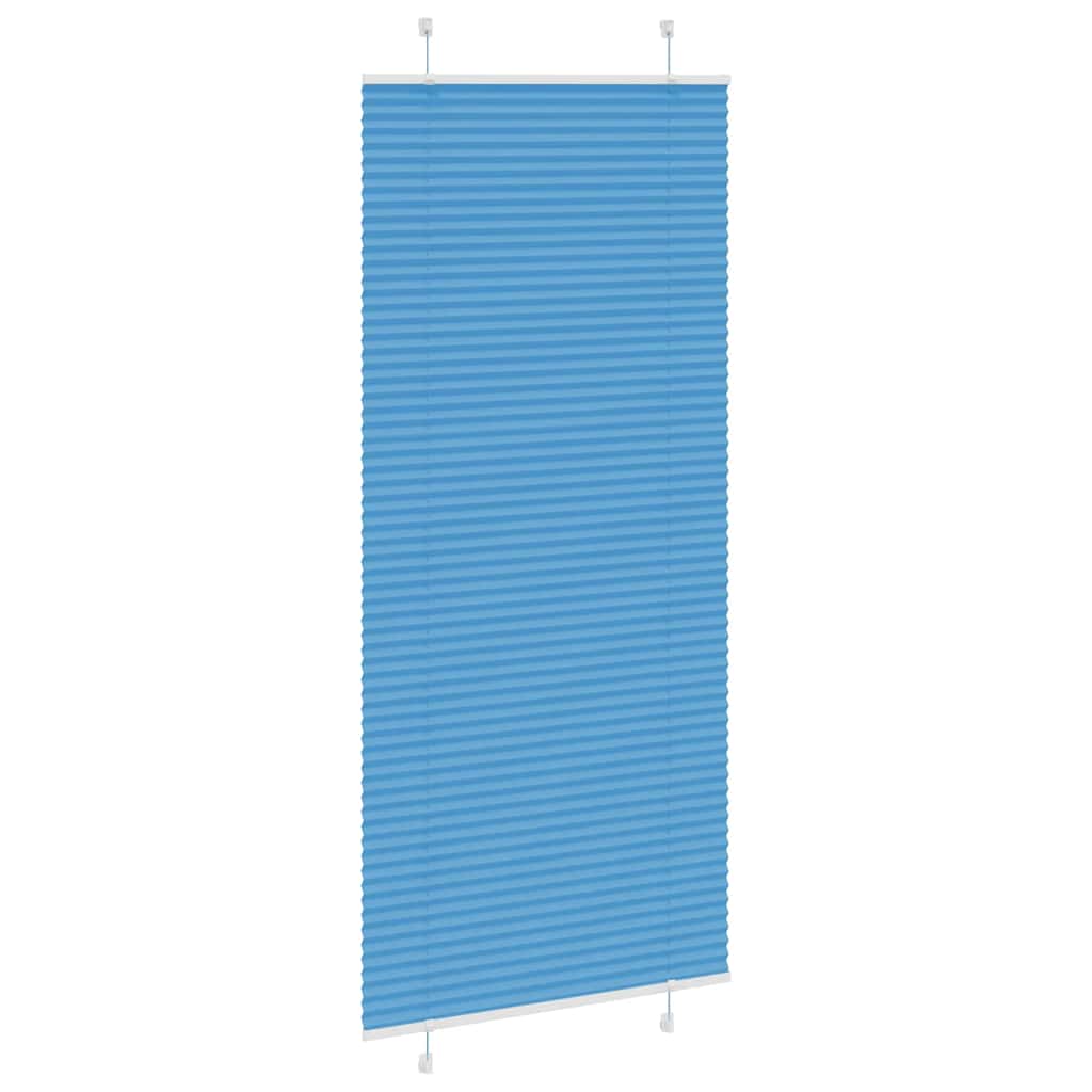 Plissee Blau 100x200 cm Stoffbreite 99,4 cm Polyester