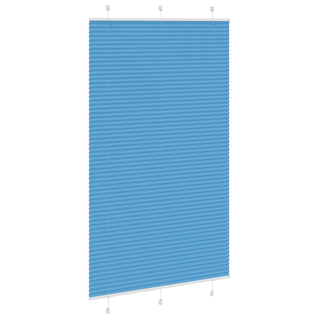 Plissee Blau 115x200 cm Stoffbreite 114,4 cm Polyester
