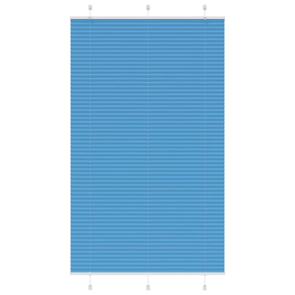 Plissee Blau 120x200 cm Stoffbreite 119,4 cm Polyester