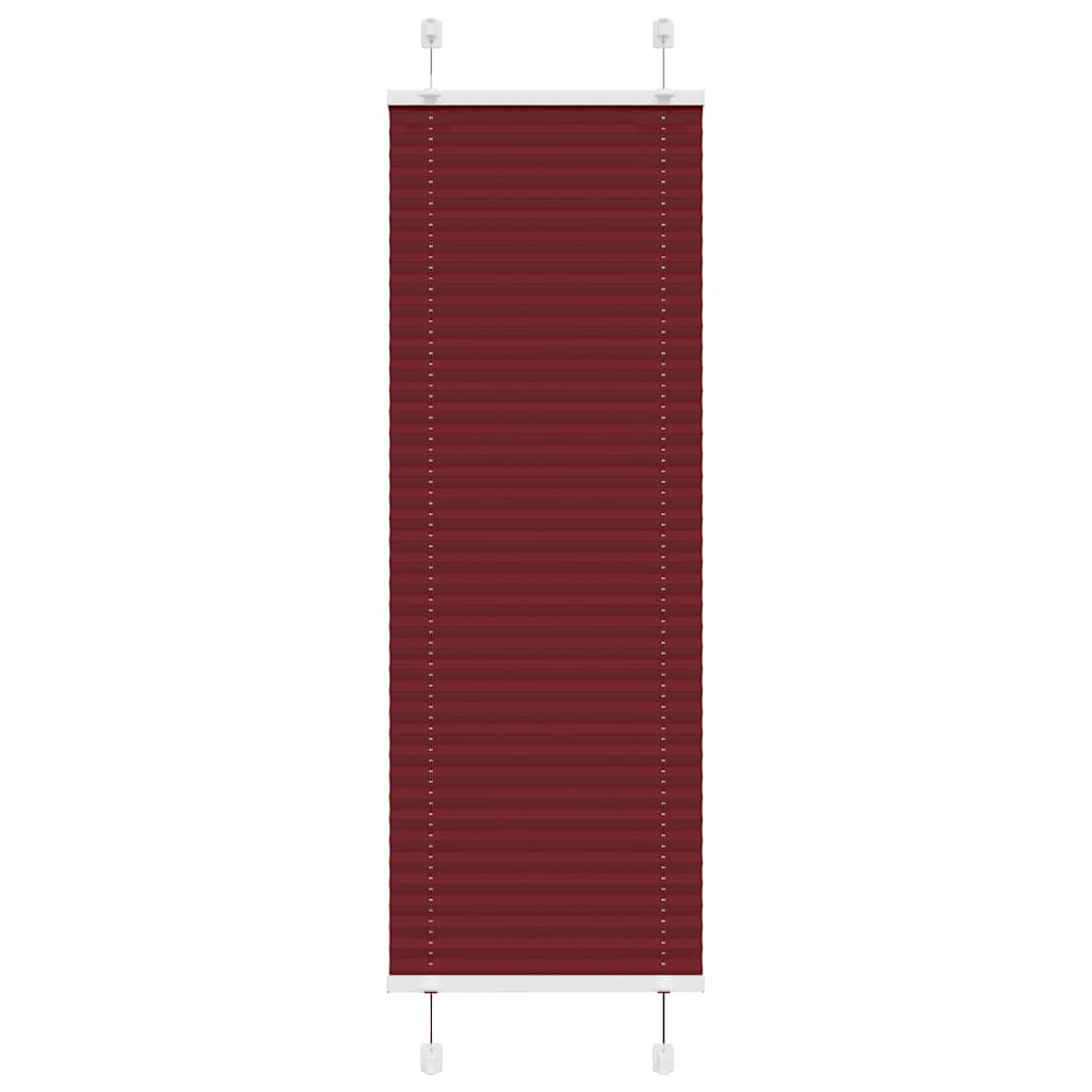 Plissee Bordeauxrot 45x100 cm Stoffbreite 44,4 cm Polyester
