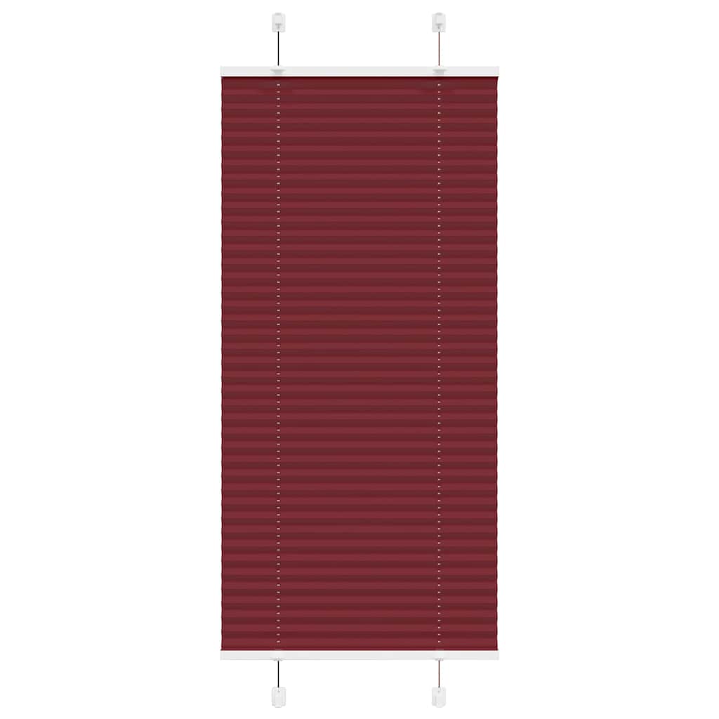 Plissee Bordeauxrot 55x100 cm Stoffbreite 54,4 cm Polyester