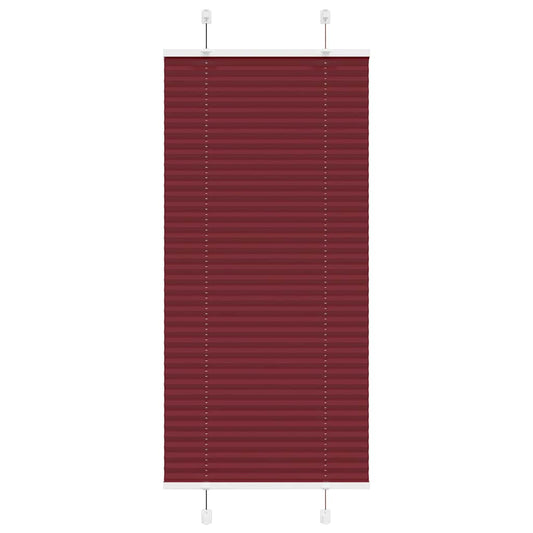 Store plissé rouge bordeaux 55x100 cm largeur tissu 54,4 cm polyester