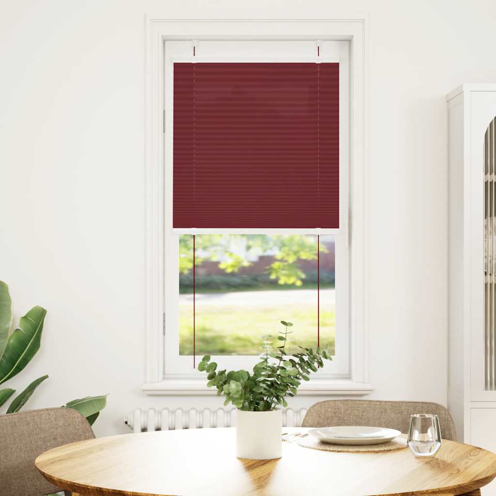 Plissee Bordeauxrot 55x100 cm Stoffbreite 54,4 cm Polyester