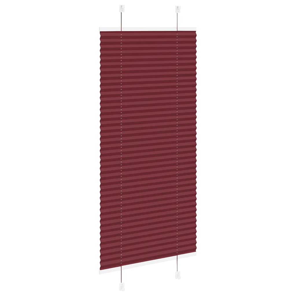 Plissee Bordeauxrot 55x100 cm Stoffbreite 54,4 cm Polyester