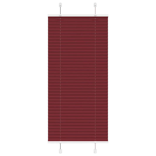 Plissé Rouge Bordeaux 65x100 cm Largeur du tissu 64,4 cm Polyester