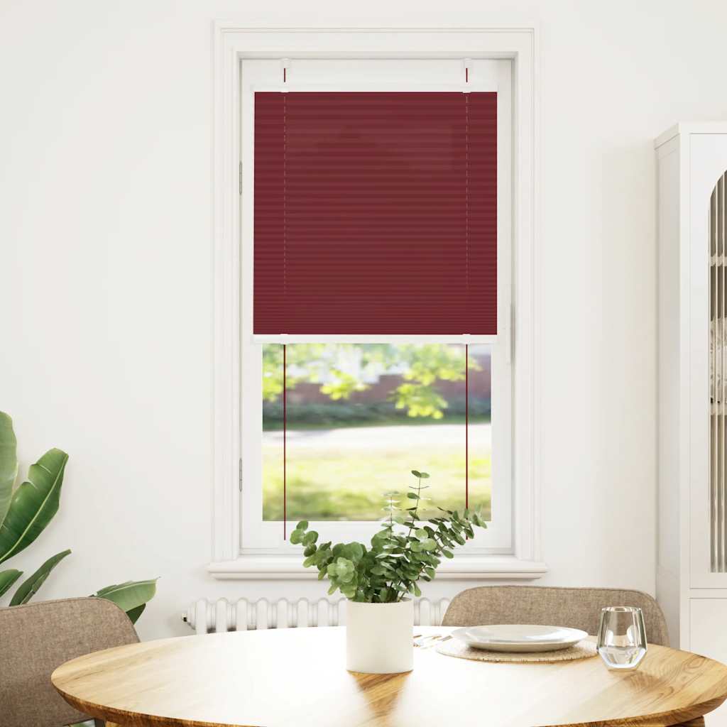 Plissee Bordeauxrot 65x100 cm Stoffbreite 64,4 cm Polyester