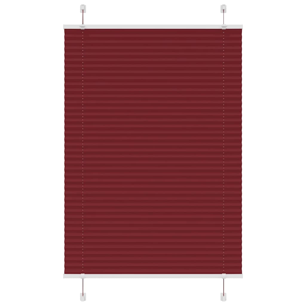 Store plissé rouge bordeaux 95x100 cm Largeur du tissu 94,4 cm Polyester