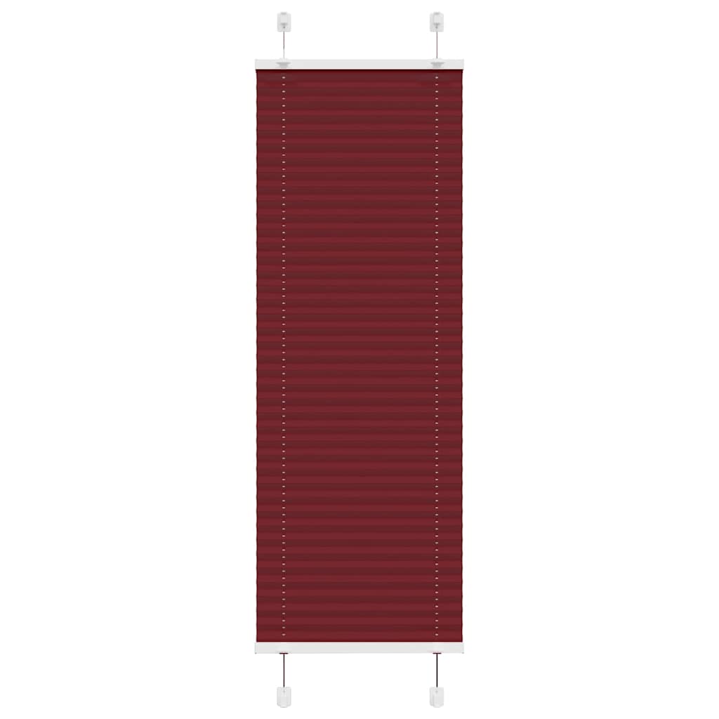 Plissé bordeaux 40x150 cm largeur du tissu 39,4 cm polyester