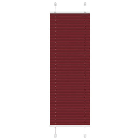 Pleated Blind Bordeaux Red 40x150 cm Fabric width 39.4 cm Polyester