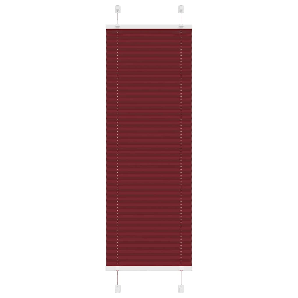 Store plissé Rouge bordeaux 45x150 cm Largeur du tissu 44,4 cm Polyester