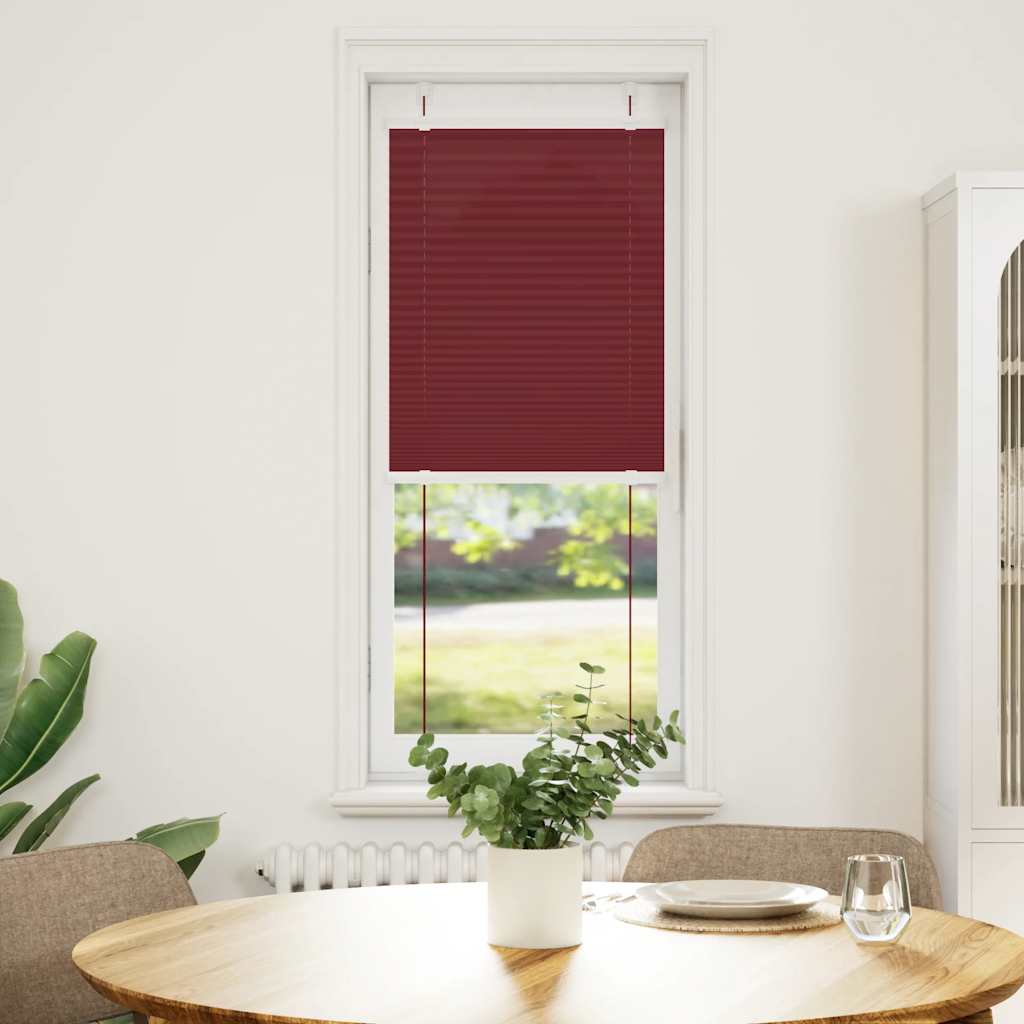 Store plissé rouge bordeaux 50x150 cm Largeur du tissu 49,4 cm Polyester