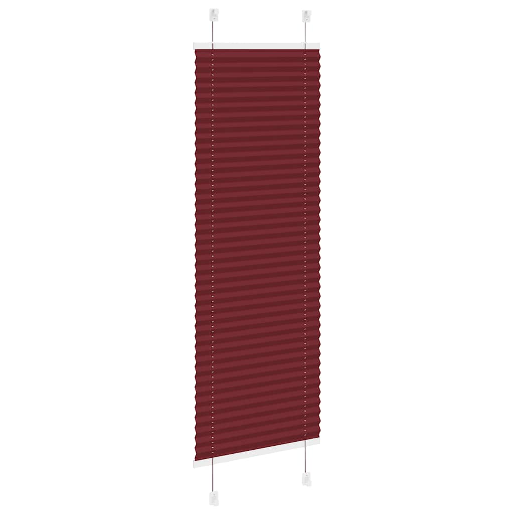 Store plissé rouge bordeaux 50x150 cm Largeur du tissu 49,4 cm Polyester