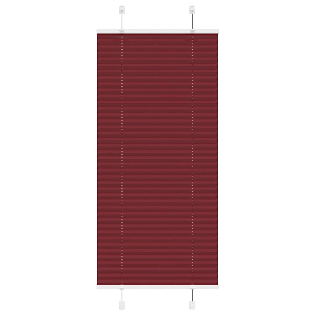 Plissee Bordeauxrot 55x150 cm Stoffbreite 54,4 cm Polyester