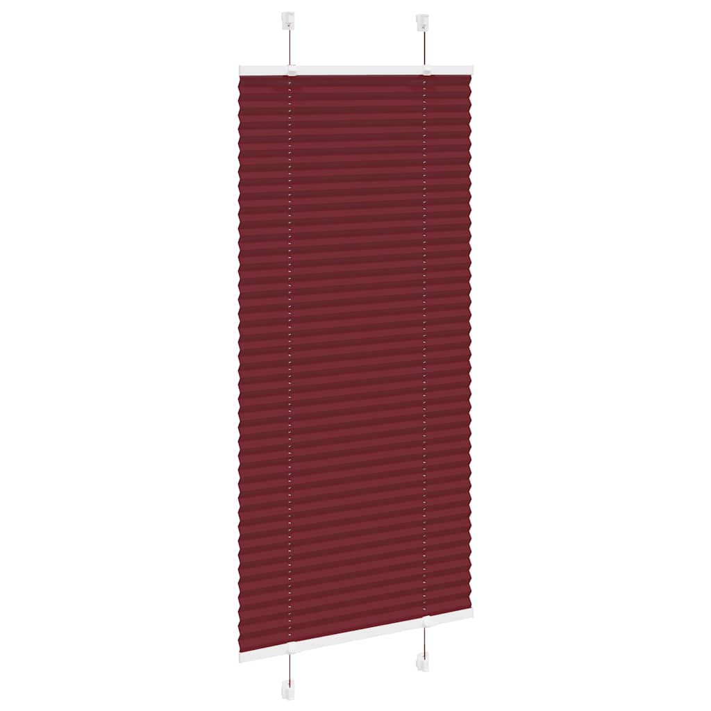 Store plissé rouge bordeaux 60x150 cm Largeur du tissu 59,4 cm Polyester