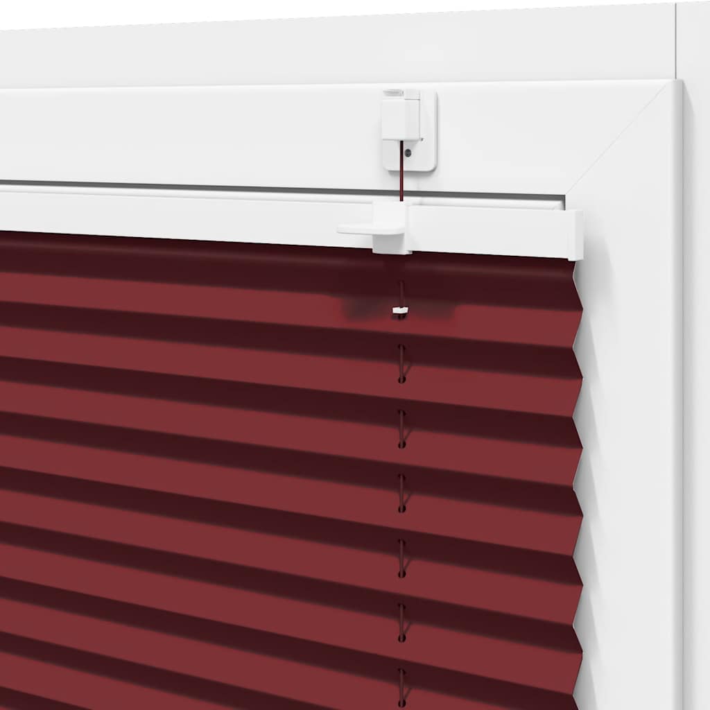 Store plissé rouge bordeaux 70x150 cm largeur du tissu 69,4 cm polyester
