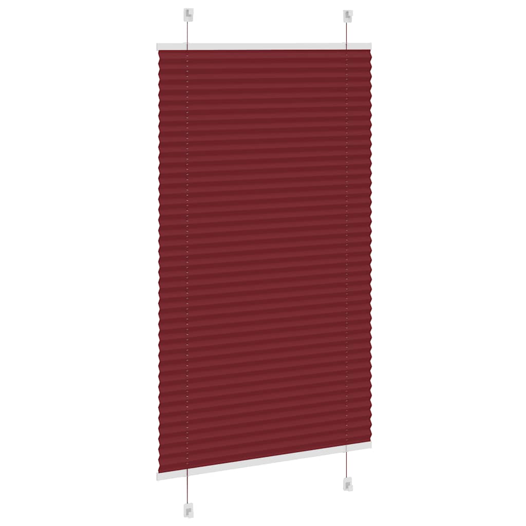 Store plissé rouge bordeaux 80x150 cm Largeur du tissu 79,4 cm Polyester
