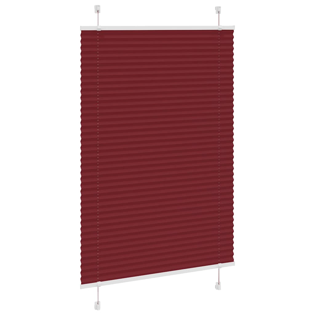 Store plissé Rouge Bordeaux 95x150 cm Largeur du tissu 94,4 cm Polyester