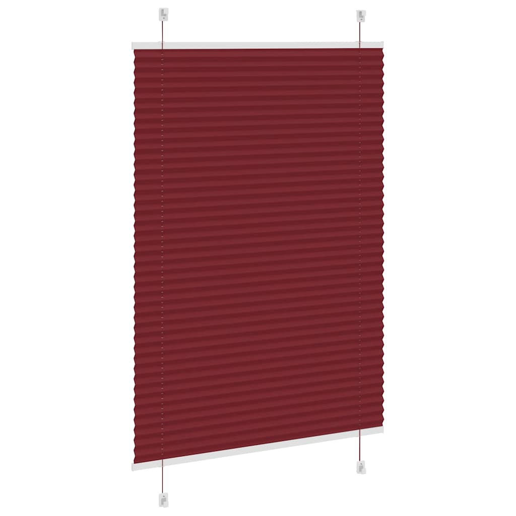 Store plissé Rouge Bordeaux 95x150 cm Largeur du tissu 94,4 cm Polyester