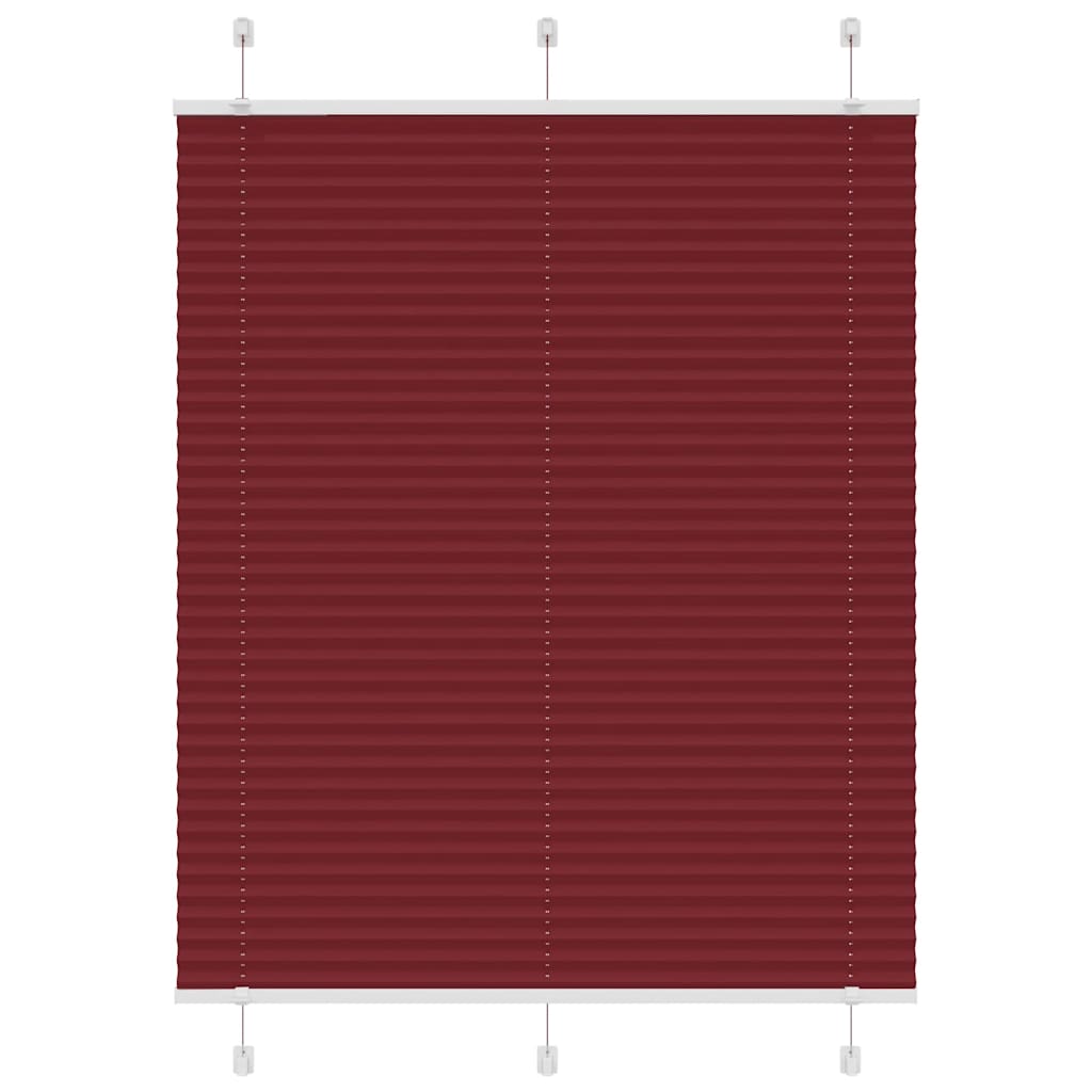 Plissee Bordeauxrot 105x150 cm Stoffbreite 104,4 cm Polyester