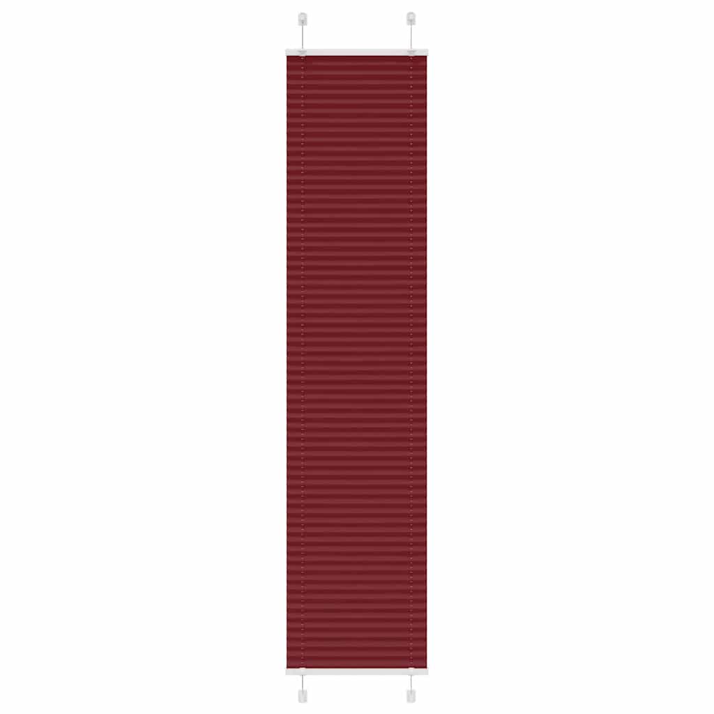 Store plissé rouge bordeaux 40x200 cm largeur de tissu 39,4 cm polyester