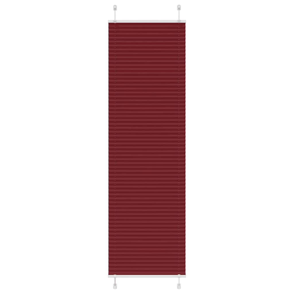 Store plissé rouge bordeaux 55x200 cm Largeur du tissu 54,4 cm Polyester