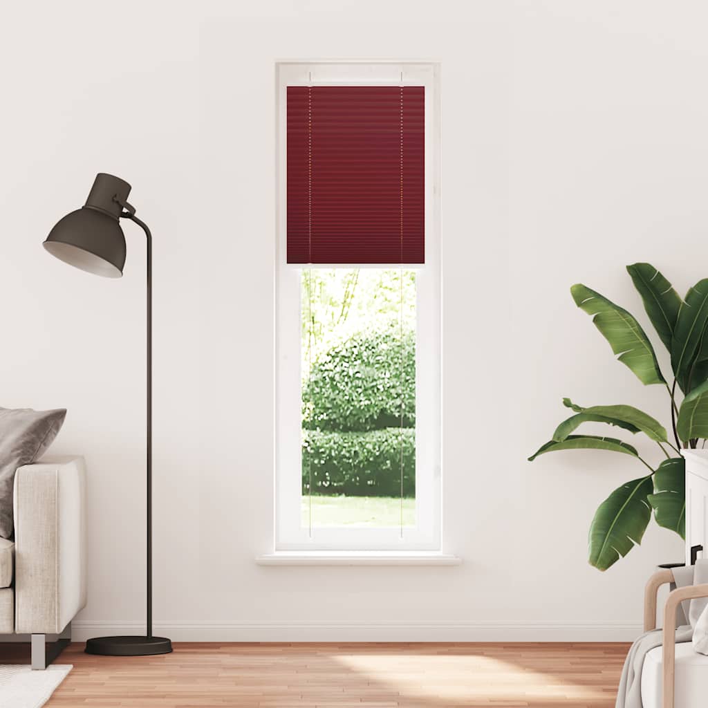 Store plissé rouge bordeaux 55x200 cm Largeur du tissu 54,4 cm Polyester
