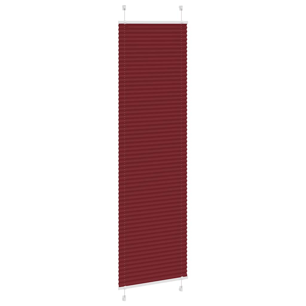 Store plissé rouge bordeaux 55x200 cm Largeur du tissu 54,4 cm Polyester