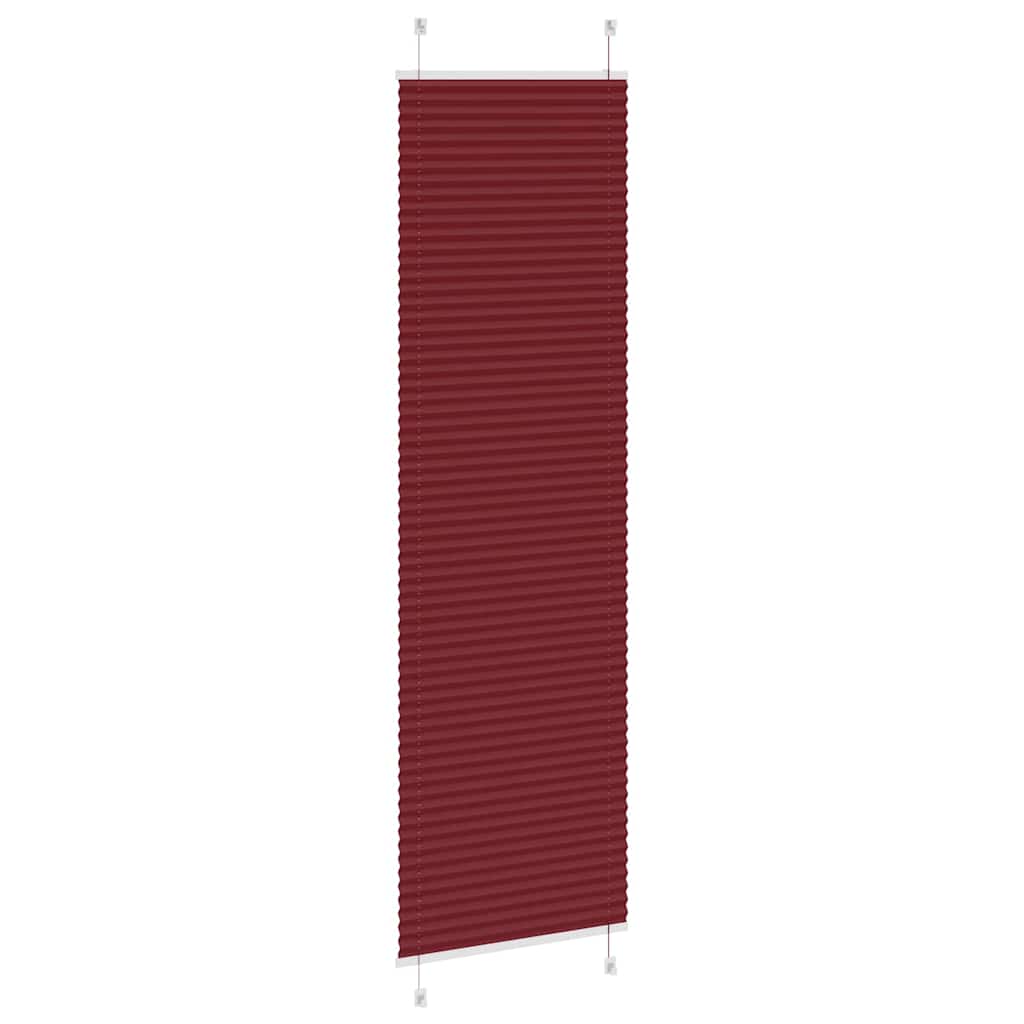 Store plissé rouge bordeaux 55x200 cm Largeur du tissu 54,4 cm Polyester