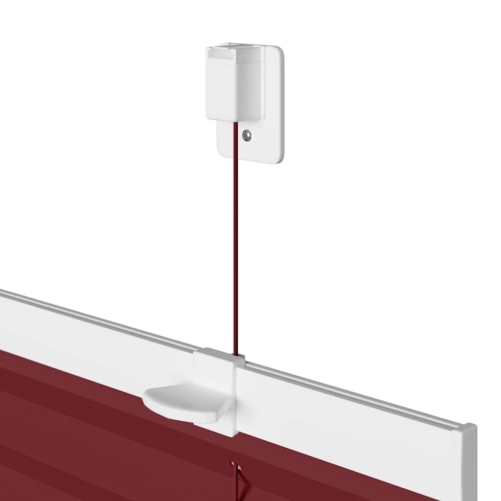 Store plissé rouge bordeaux 55x200 cm Largeur du tissu 54,4 cm Polyester