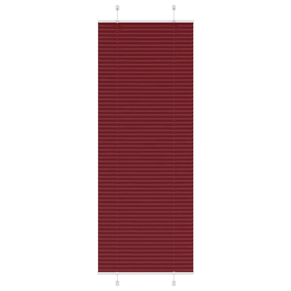 Store plissé rouge bordeaux 70x200 cm largeur tissu 69,4 cm Polyester