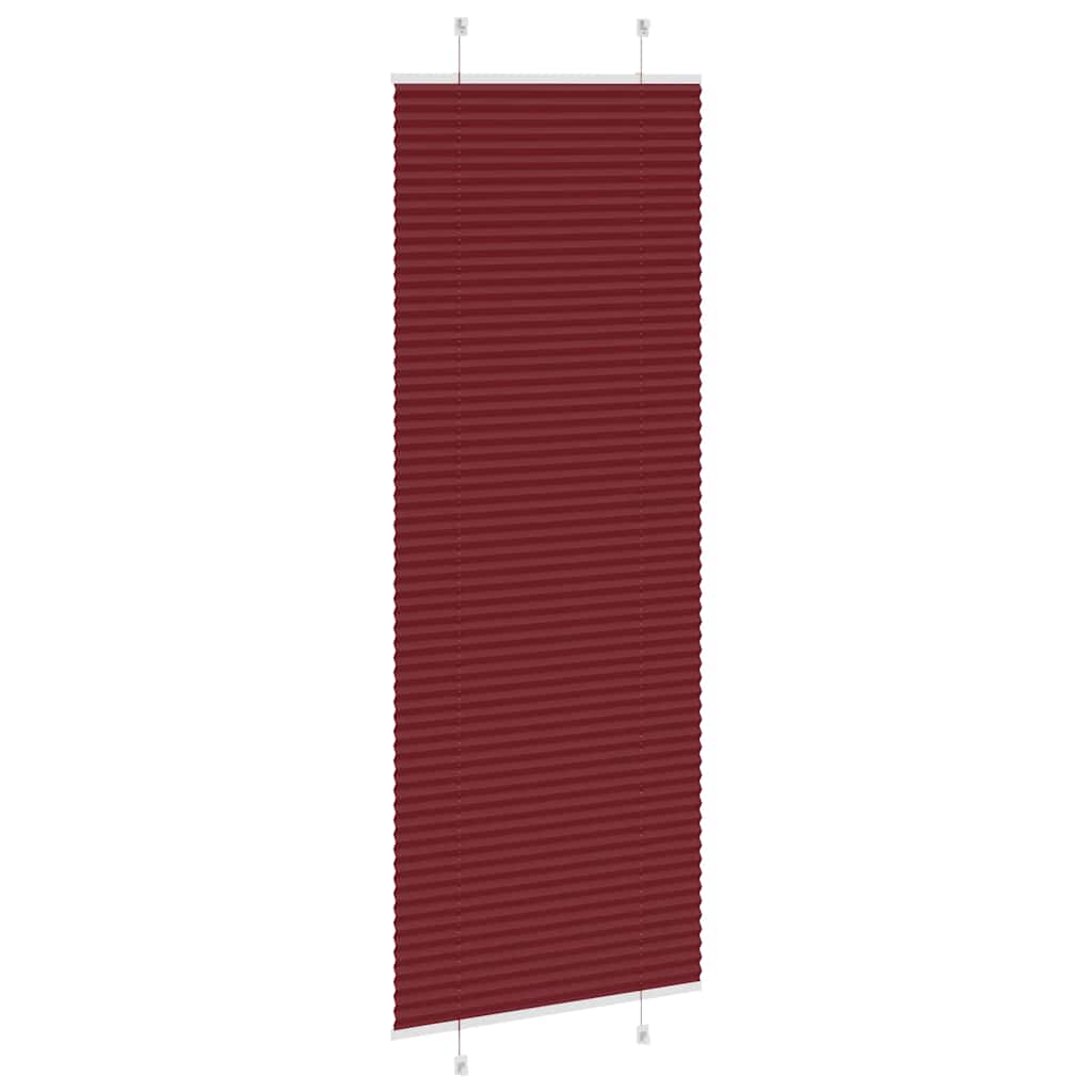 Store plissé rouge bordeaux 70x200 cm largeur tissu 69,4 cm Polyester