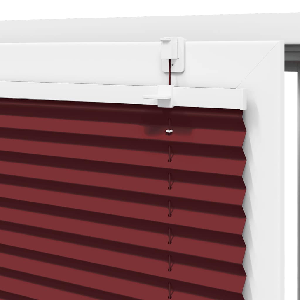 Store plissé rouge bordeaux 70x200 cm largeur tissu 69,4 cm Polyester