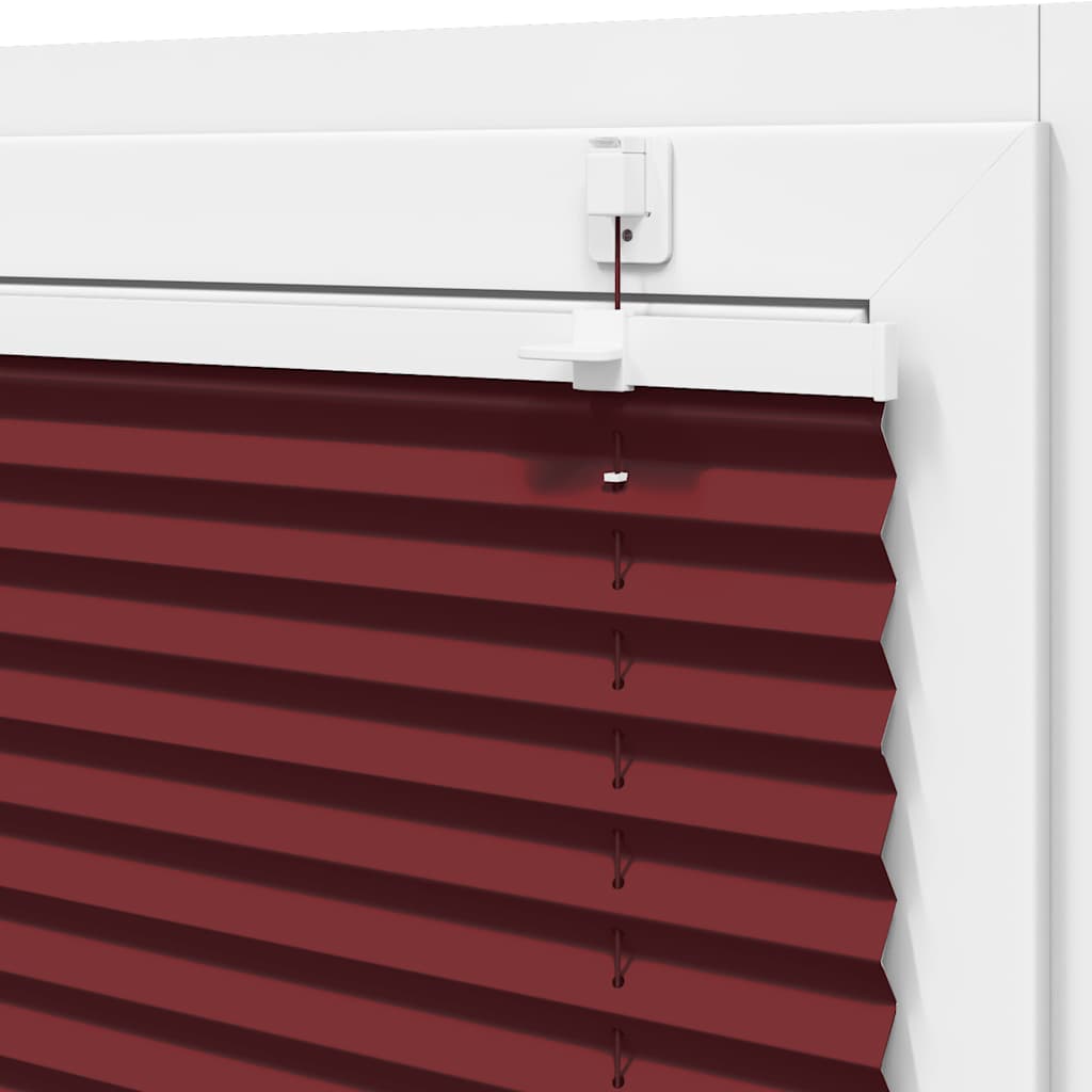Store plissé rouge bordeaux 70x200 cm largeur tissu 69,4 cm Polyester