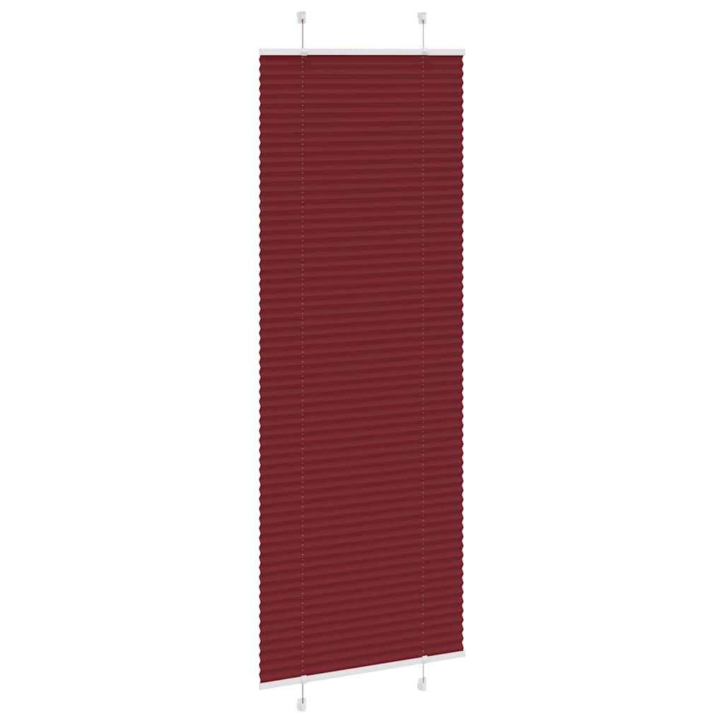 Store plissé Bordeaux 75x200 cm largeur du tissu 74,4 cm polyester