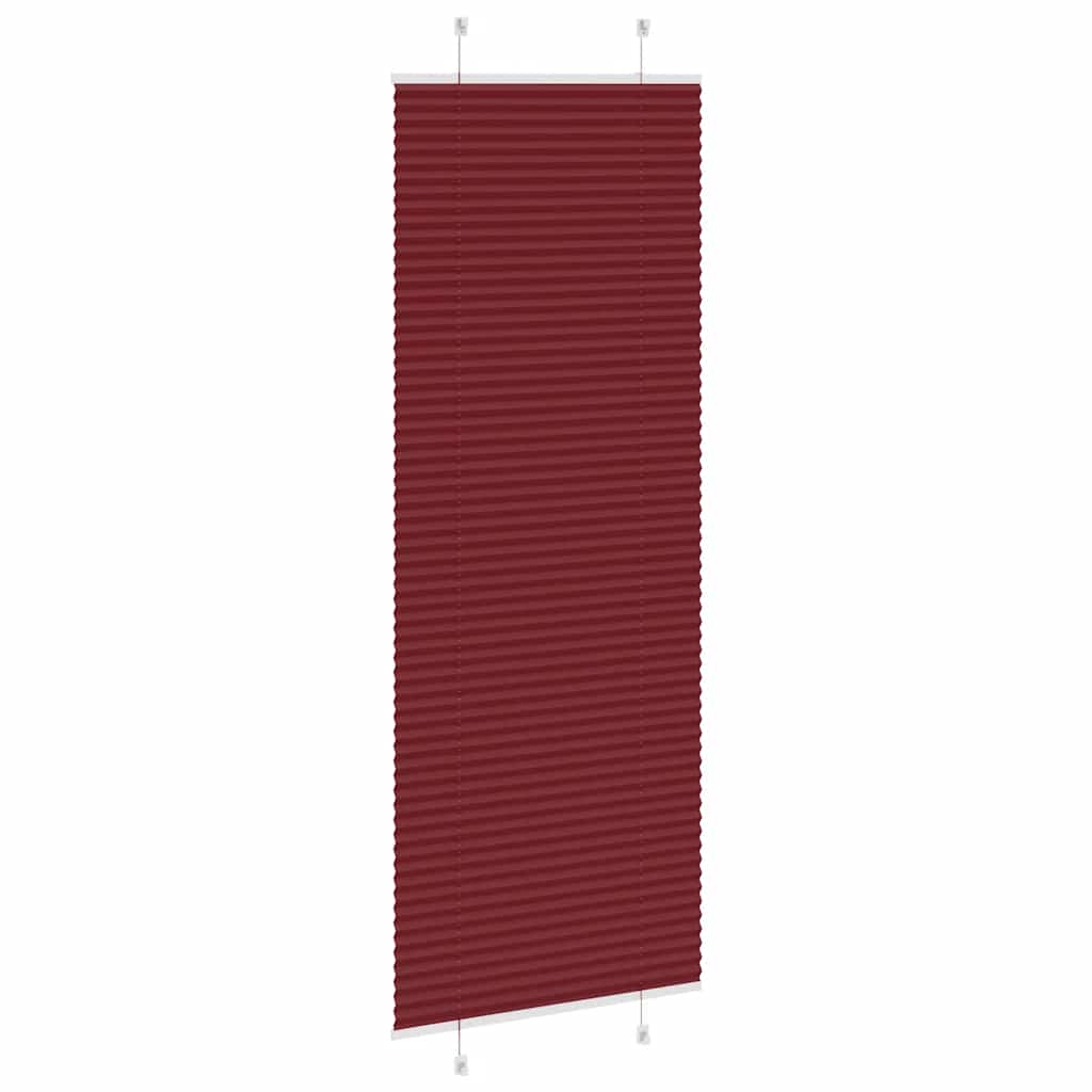 Store plissé Bordeaux 75x200 cm largeur du tissu 74,4 cm polyester