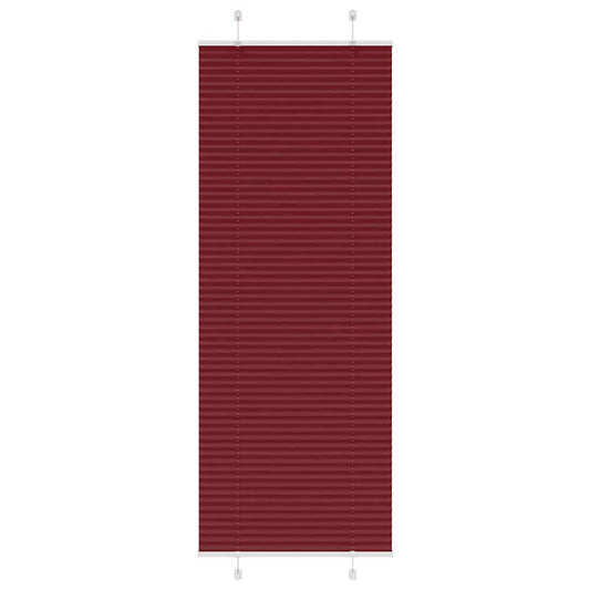 Plissee Bordeauxrot 80x200 cm Stoffbreite 79,4 cm Polyester