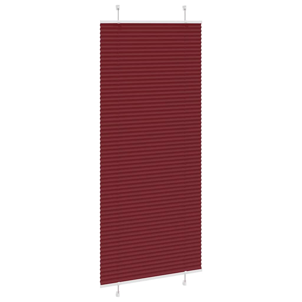 Plissé rouge bordeaux 90x200 cm Largeur tissu 89,4 cm Polyester
