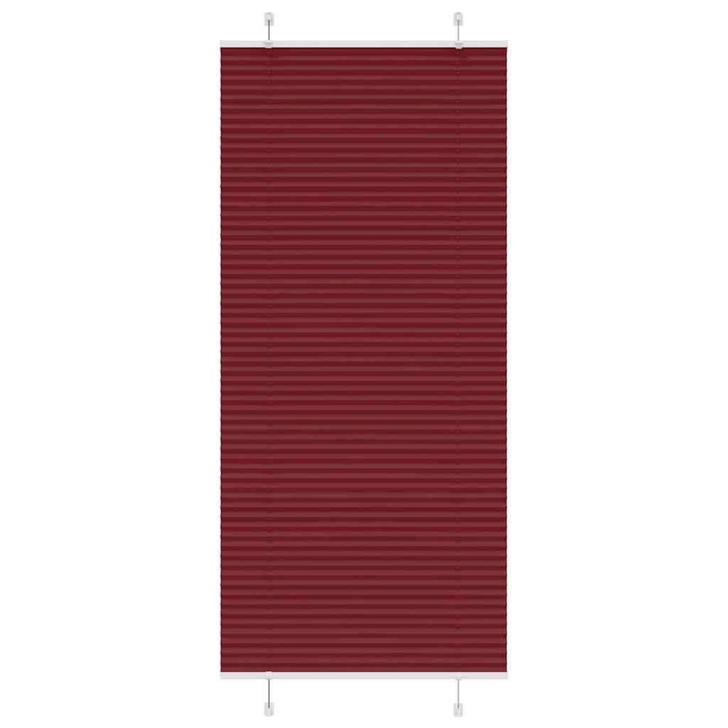 Store plissé rouge bordeaux 100x200 cm Largeur du tissu 99,4 cm Polyester