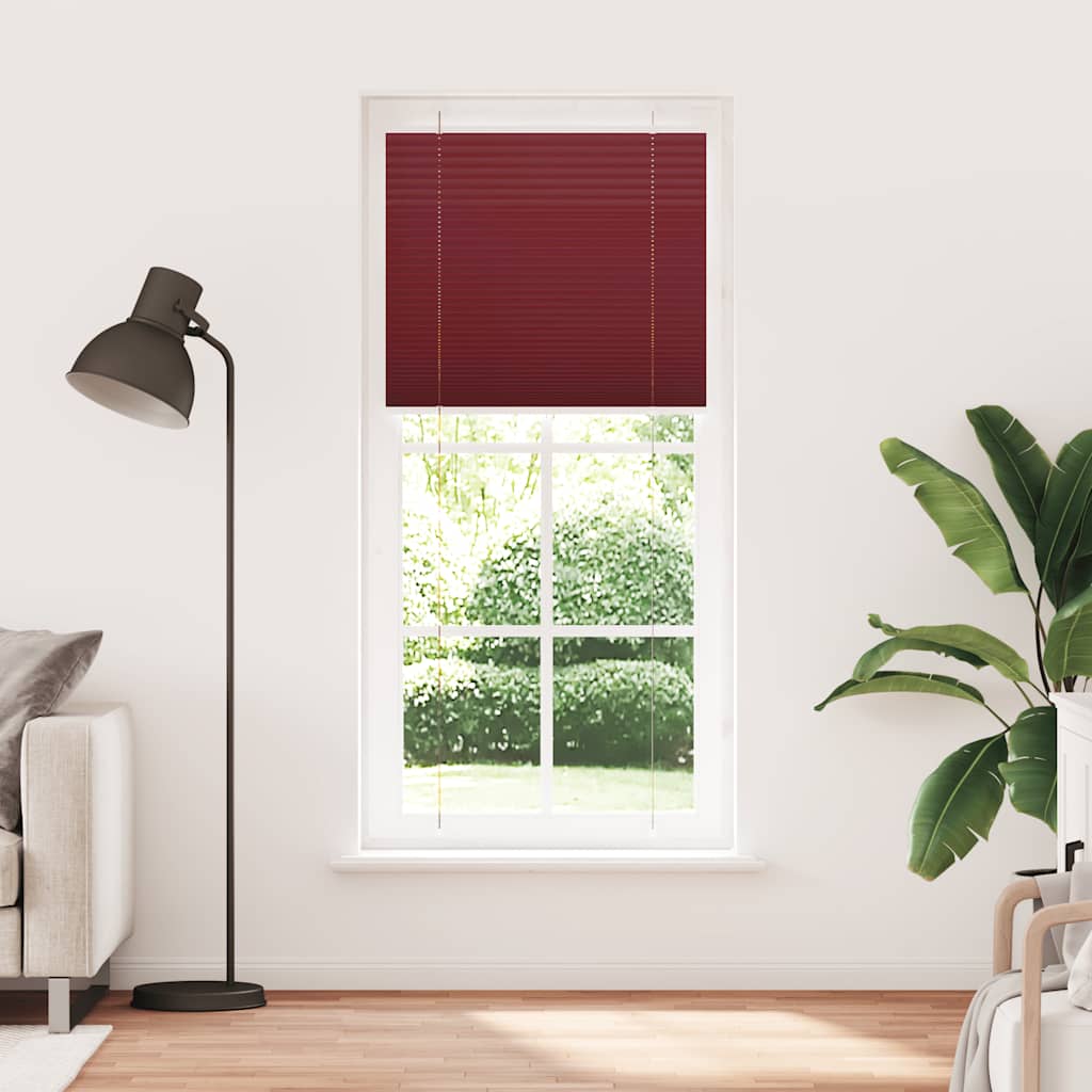 Store plissé rouge bordeaux 100x200 cm Largeur du tissu 99,4 cm Polyester