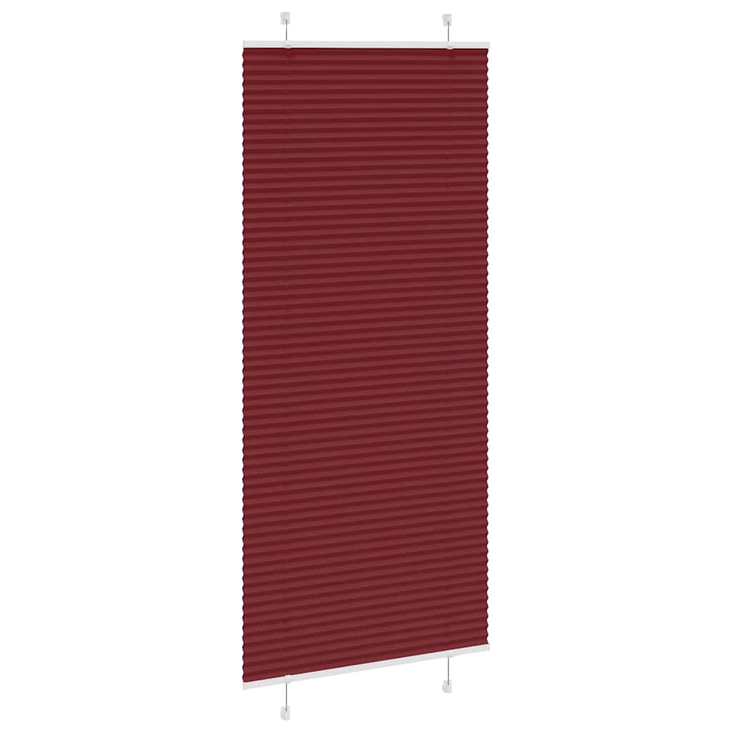 Store plissé rouge bordeaux 100x200 cm Largeur du tissu 99,4 cm Polyester