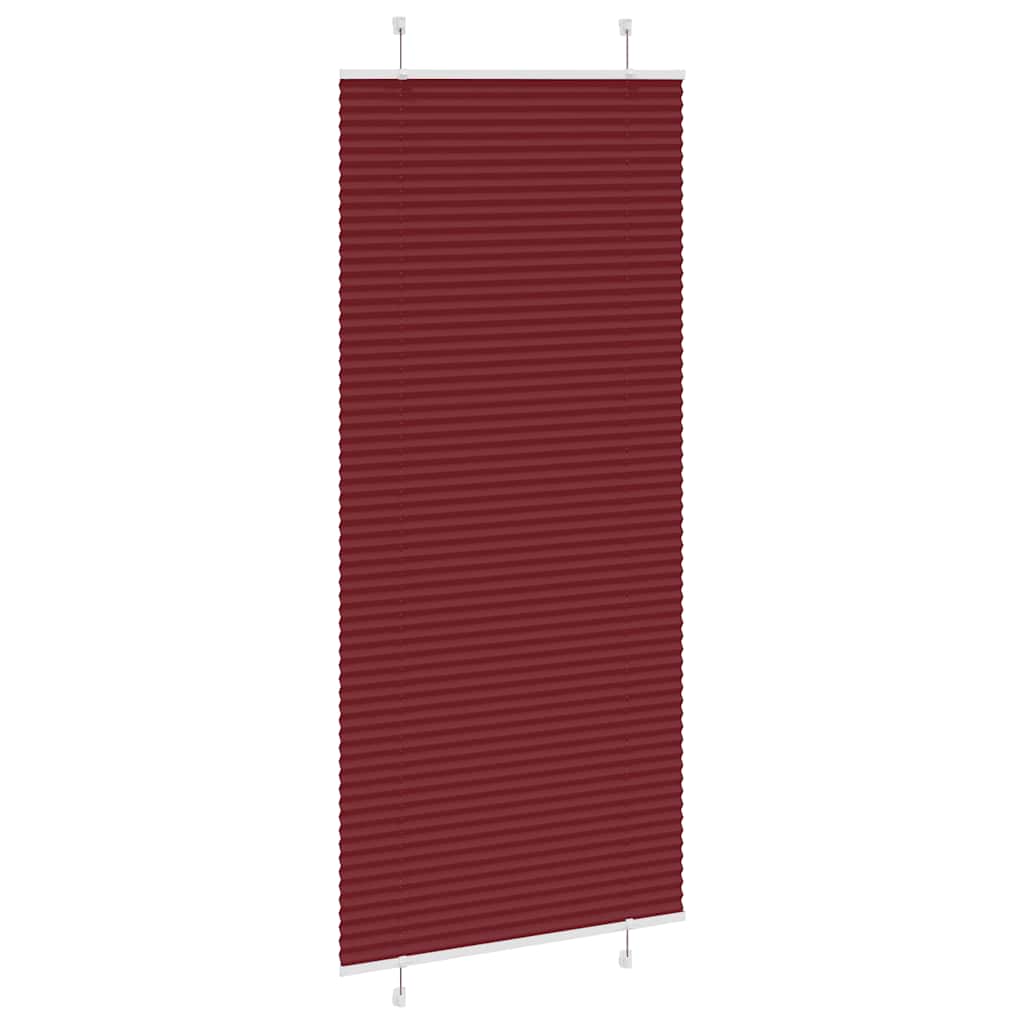 Store plissé rouge bordeaux 100x200 cm Largeur du tissu 99,4 cm Polyester