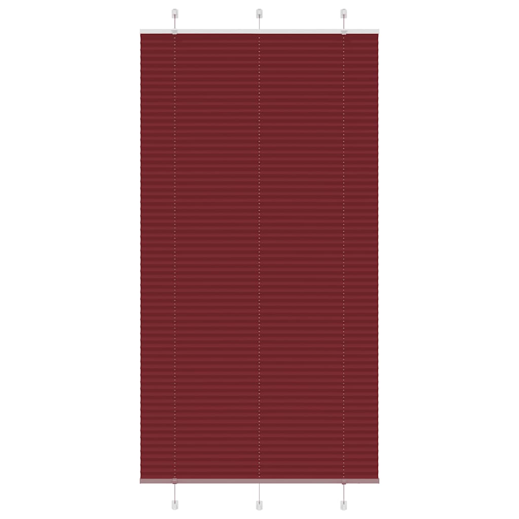Store plissé bordeaux 105x200 cm largeur tissu 104,4 cm polyester