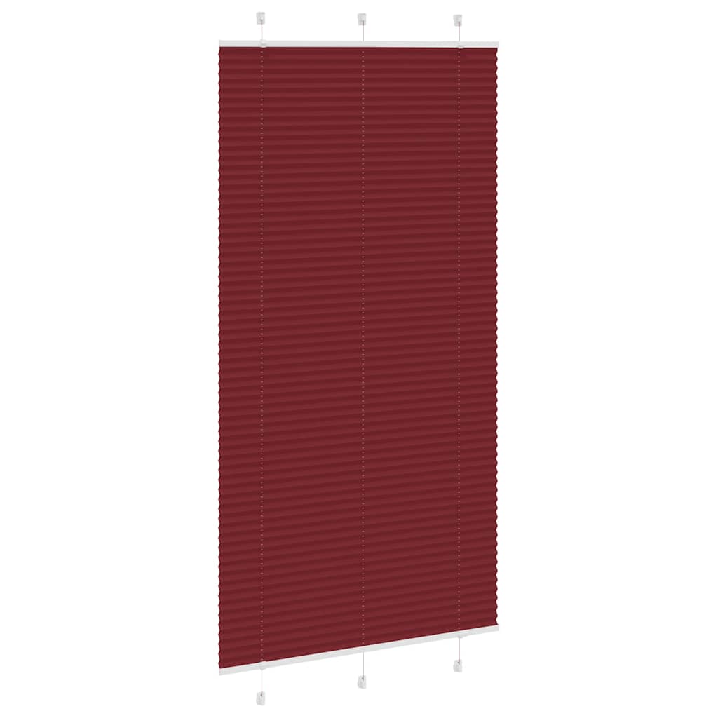 Store plissé bordeaux 105x200 cm largeur tissu 104,4 cm polyester