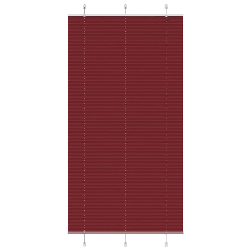 Store plissé rouge bordeaux 110x200 cm Largeur du tissu 109,4 cm Polyester