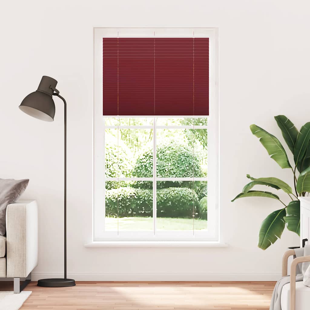 Store plissé rouge bordeaux 110x200 cm Largeur du tissu 109,4 cm Polyester